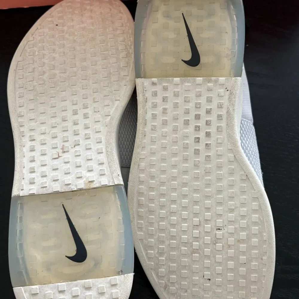 Nike Air Fear of God Moc Platinum/Black Women Size 8.5 Men 7 Unisex EUC